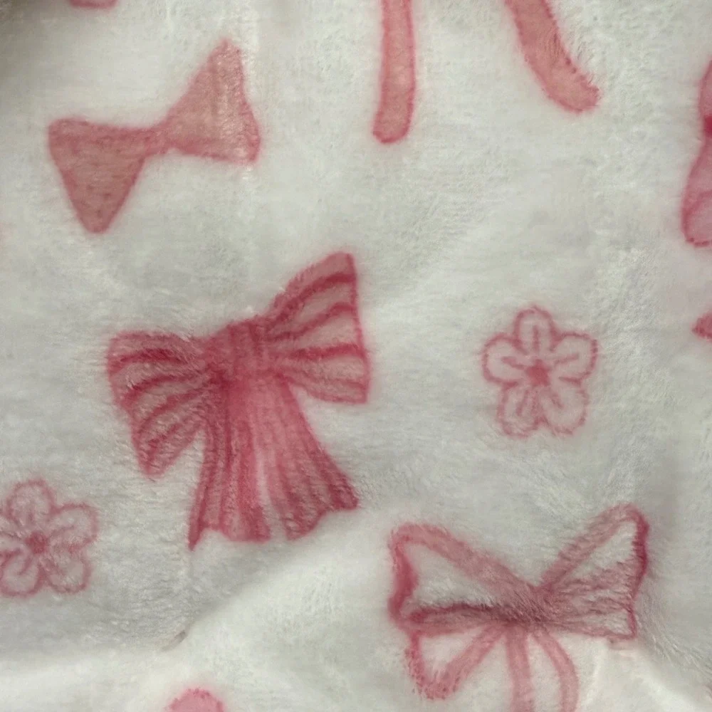NWT‎ Adirondack Baby Lot of 2 Blankets 30 x 40 Pink Bows Blue Dinosaurs